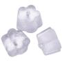 Outus 1000 Pieces Earring Backs Rubber Earring Safety Backs Stoppers, Clear