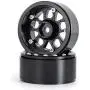 Benedict Harry 4PCS Metal 1.9'' Heavy Duty Beadlock Wheel Rims for 1/10 RC Crawler Axial Scx10 II D90 TRX-4 Tamiya CC01 D110 SCX10 III AXI03007 (Black)