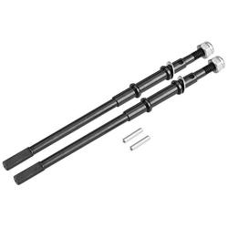 RC Car Drive Shaft, 2 Pcs Metal Rear Axle Dogbone Drive Shaft for AXIAL SCX10 II 90046 90047 Remote Control Car Upgrade Accessory