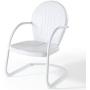 Crosley Furniture Griffith 3-Piece Metal Outdoor Conversation Set with Table and 2 Chairs - White