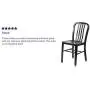 Flash Furniture Commercial Grade Black Metal Indoor-Outdoor Chair Flash Furniture Commercial Grade Black Metal Indoor-Outdoor Chair