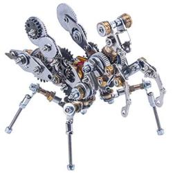 XSHION 3D Metal Puzzle Insect Model Kit, DIY Assembly Jigsaw Mantis Puzzle Model Building Kit for Adults Kids Mechanical Model Educational Toy Brain Teaser Desk Ornaments Collectible Toys