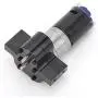 Dilwe RC Motor Gearbox, Metal Transfer Case with Heat Sink RC Upgrade Model Toys for WPL C14 C24 B14 B24 B16 B36(Black)