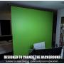 Green Screen Backdrop, 75x79,Wall-Mounted Pull-Down Retractable Style,Wrinkle-Resistant Fabric, Solid Aluminium Metal Casing, Chroma Key for Photo Video, Live Game,Virtual Studio, Studio Photo ect