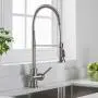 Kraus KPF-1690SFS Britt Pre-Rinse/Commercial Kitchen Faucet with Dual Function Sprayhead in all-Brite Finish, Spot Free Stainless Steel