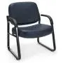 OFM Core Collection Big and Tall Guest and Reception Chair with Arms, Anti-Microbial/Anti-Bacterial Vinyl, in Navy OFM Core Collection Big and Tall Guest and Reception Chair with Arms, Anti-Microbial/Anti-Bacterial Vinyl, in Navy