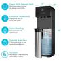 Avalon Bottom Loading Water Cooler Water Dispenser - 3 Temperature Settings - Hot, Cold & Room Water, Durable Stainless Steel Construction - UL/Energy Star Approved