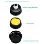 Air Compressor Silencer, Air compressor Filter Replacement Parts, Air Compressor Muffler Accessories with 1/2'',3/8'',1/4''(20mm,16mm,12mm) Thread (1/4'')