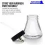 Master Airbrush (Pack of 10) TB-010 Empty 2.7-Ounce (80cc) Glass Jar Bottles with 30° Down Angle Adaptor Lid Assembly - Fits Dual-Action Siphon Feed Airbrushes, Use with Master, Badger, Paasche, Iwata Master Airbrush (Pack of 10) TB-010 Empty 2.7-Ounce (80cc) Glass Jar Bottles with 30° Down Angle Adaptor Lid Assembly - Fits Dual-Action Siphon Feed Airbrushes, Use with Master, Badger, Paasche, Iwata