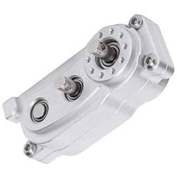 RC Transfer Case, Metal 1/10 Transfer Case RC Crawler Parts RC Accessories(Silver)