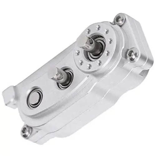 RC Transfer Case, Metal 1/10 Transfer Case RC Crawler Parts RC Accessories(Silver) RC Transfer Case, Metal 1/10 Transfer Case RC Crawler Parts RC Accessories(Silver)