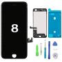 Screen Replacement for iPhone 8 Black Touch Screen LCD Digitizer Replacement Frame Display Assembly Set with Repair Tool Kit(iPhone 8, Black)