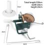 Large Metal Yarn/Fiber/Wool/String Ball Winder, 10-Ounce