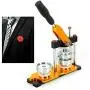 DNYSYSJ Button Maker Machine, 25mm Button Maker Hand Pressure Rotary Badge Machine+100 Making Badges Circle Button Part DNYSYSJ Button Maker Machine, 25mm Button Maker Hand Pressure Rotary Badge Machine+100 Making Badges Circle Button Part