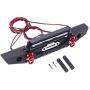 YU-NIYUT Metal Front Bumper with LED Lights for SCX10 TRX4 90046 1/10 RC Crawler Car Upgrade Modified Accessories Spare Parts, Modification Fun and Professional Choice for RC Lovers