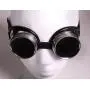 Steampunk Metal Welding Goggles - Dark Tinted Glass Lens with Aluminum Metal and Rubber Lining Steampunk Metal Welding Goggles - Dark Tinted Glass Lens with Aluminum Metal and Rubber Lining