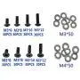 340PCS RC Screws Kit Repair Tool M3 Flat Head/Round Head &M3 M4 Flat Washers for 1:10 HSP Redcat Traxxas Tamiya SCX10 HPI RC Car Parts 340PCS RC Screws Kit Repair Tool M3 Flat Head/Round Head &M3 M4 Flat Washers for 1:10 HSP Redcat Traxxas Tamiya SCX10 HPI RC Car Parts