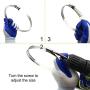 EesTeck 8 Pieces 4'' Adjustable 304 Stainless Steel Duct Clamps Hose Clamp Pipe Clamp Air Ducting Clamp worm drive hose clamps