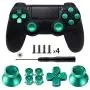 TOMSIN Metal Buttons for DualShock 4, Aluminum Metal Thumbsticks Analog Grip & Bullet Buttons & D-pad for PS4 Controller (Green) TOMSIN Metal Buttons for DualShock 4, Aluminum Metal Thumbsticks Analog Grip & Bullet Buttons & D-pad for PS4 Controller (Green)