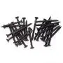 smseace 100 Black Cross Flat Head Tapping Screws Drywall Nail Wood Screw #8 x 1-3/4'', 8 x 2'' (50 Pcs Each) M4-45/50mm-100p