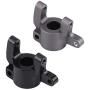 Dilwe RC Car Steering Knuckle, Metal Front C-Hub Carrier Steering Knuckle for Axial SCX10 II RC Car RC Model Parts Accessories (Black)