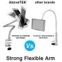 AboveTEK iPhone Gooseneck Holder, Heavy Duty Aluminum Tablet Stand iPad Holder for Bed Kitchen Office, Flexible Long Arm Mount Stand Fits 3.5''-11'' iPhone X 11 Pro XS Max iPad Android Tablet AboveTEK iPhone Gooseneck Holder, Heavy Duty Aluminum Tablet Stand iPad Holder for Bed Kitchen Office, Flexible Long Arm Mount Stand Fits 3.5''-11'' iPhone X 11 Pro XS Max iPad Android Tablet