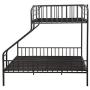 Acme Caius Gunmetal Twin XL Over Queen Bunk Bed
