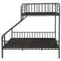 Acme Caius Gunmetal Twin XL Over Queen Bunk Bed