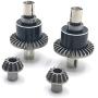 Spare Parts Differential Central Drive Shaft Motor Gear for WLtoys 124018 124019 Parts 1/12 Scale RC Car Buggy Accessory Fittings - 4pcs Purple