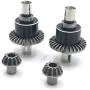 Spare Parts Differential Central Drive Shaft Motor Gear for WLtoys 124018 124019 Parts 1/12 Scale RC Car Buggy Accessory Fittings - 4pcs Purple