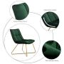 Duhome Velvet Accent Chair Retro Leisure Lounge Chair Mid Century Modern Chair Vanity Chair for Living Room Bedroom with Gold Metal Legs Salmon Pink 1 PCS