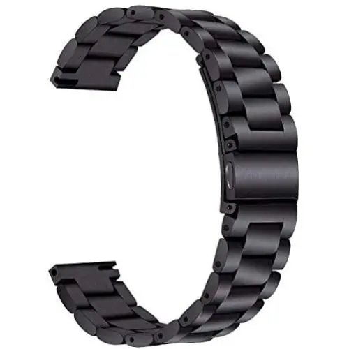 V-MORO Metal Strap Compatible with Gear S3 Frontier/Classic Band/Galaxy Watch 46mm Bands 22mm Solid Stainless Steel Business Bracelet for Samsung Gear S3 Smartwatch/Galaxy Watch 46mm R800 Space Gray