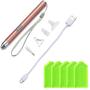 Lighting Point Drill Pen with 4 Styles Pick-up Hats, 5Pcs Plastic Tray Plate, USB Rechargeable 5D Diamond Painting Tools for DIY Crafts Sewing Cross Stitch Accessories