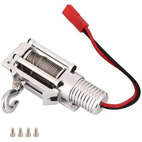 Vbest life RC Metal Winch,Full CNC Metal RC Winch Spare Upgrade Parts Accessories for 1/10 SCX10 Axial Crawler D90(Silver) Vbest life RC Metal Winch,Full CNC Metal RC Winch Spare Upgrade Parts Accessories for 1/10 SCX10 Axial Crawler D90(Silver)