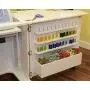 Arrow K8411 Wallaby II Kangaroo Sewing, Cutting, Quilting, Crafting Cabinet and Table, Includes Storage and Airlift, Portable with Wheels White Ash Finish