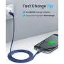 Android Micro USB Cable [2Pack 6.6FT+6.6FT] Android Charger Cable Nylon Braid Micro USB Cable Compatible with Galaxy S7 S6 J7 Note 5, LG stylo 2/3 LG G3-Blue