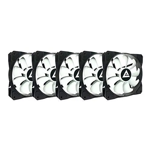 Apevia 512S-WB 120mm 4pin Molex & 3pin Motherboard Black/White Case Fan (5-pk) Apevia 512S-WB 120mm 4pin Molex & 3pin Motherboard Black/White Case Fan (5-pk)