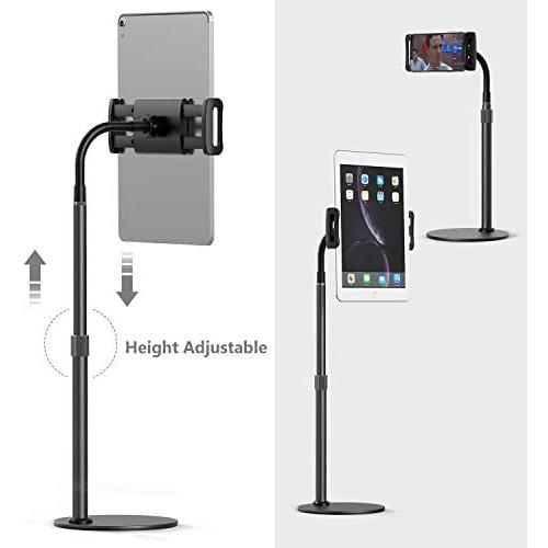 Tablet Stand, MiiKARE Height Adjustable 360 Degree Rotating Tablet Phone Holder Compatible with 4.7-12.9'' Tablets iPad Cellphone Nintendo Switch for Store POS Office Showcase Reception Kitchen Desktop
