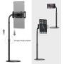 Tablet Stand, MiiKARE Height Adjustable 360 Degree Rotating Tablet Phone Holder Compatible with 4.7-12.9'' Tablets iPad Cellphone Nintendo Switch for Store POS Office Showcase Reception Kitchen Desktop