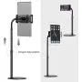 Tablet Stand, MiiKARE Height Adjustable 360 Degree Rotating Tablet Phone Holder Compatible with 4.7-12.9'' Tablets iPad Cellphone Nintendo Switch for Store POS Office Showcase Reception Kitchen Desktop