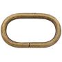 BIKICOCO 1-1/4 Metal Oval Ring Buckle Loops Non Welded for Leather Purse Bags Handbag Straps, Bronze - Pack of 10