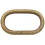 BIKICOCO 1-1/4 Metal Oval Ring Buckle Loops Non Welded for Leather Purse Bags Handbag Straps, Bronze - Pack of 10