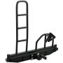 LAFEINA Metal Rear Bumper Bull Bar with Spare Tire Rack and Ladder for 1/10 RC Crawler Car D90