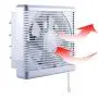 SAILFLO Exhaust Shutter Fan 8 Inch 300 CFM, 2 Direction Reversible Strong Airflow Ventilation Blower for Bathroom Attic Kitchen Window Basement, 8& Diameter Propeller - 12&×12&Panel SAILFLO Exhaust Shutter Fan 8 Inch 300 CFM, 2 Direction Reversible Strong Airflow Ventilation Blower for Bathroom Attic Kitchen Window Basement, 8& Diameter Propeller - 12&×12&Panel