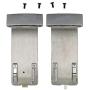 Adhiper Replacement Hinge Clip Studio2 Replacement Headband Connector Metal Hinge Clip Cover Repair Part Kit Compatible with Studio 2.0 Wired Wireless Headphones (Silver)