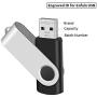 [Not 128GB ] Enfain 10 Pack Small Capacity 128 MB USB Flash Drive Bulk 128MB Thumb Drives in Black, with LED Indicator, 12 x Removable White Labels for Marking Contents Loaded