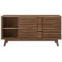Modway Render 63'' Mid-Century Modern Sideboard Buffet Table or TV Stand in Walnut