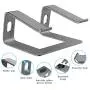 Orionstar Laptop Stand Portable Aluminum Laptop Riser Compatible with Apple Mac MacBook Air Pro 10 to 15.6 Inch Notebook Computer, Detachable Ergonomic Elevator Holder, Space Grey