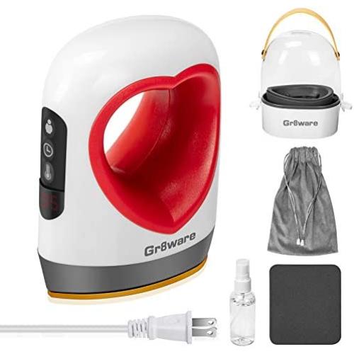 Easy Press Mini, Upgraded Small Heat Press Machine with Professional Mode, Mini HTV Iron-On Rolls with Carrying Case, Automatic Vibration Pressing Operation