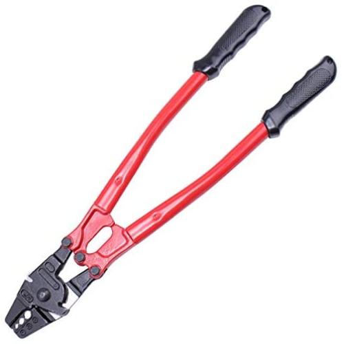 Muzata Wire Rope Crimping Tool 14 inch Hand Swager Crimper for 1/8 7/64 3/32 5/64 1/16 inch Copper,Aluminium Sleeves,Crimp Ferrules Cable Railing,End Fitting Terminals CT03,CT1